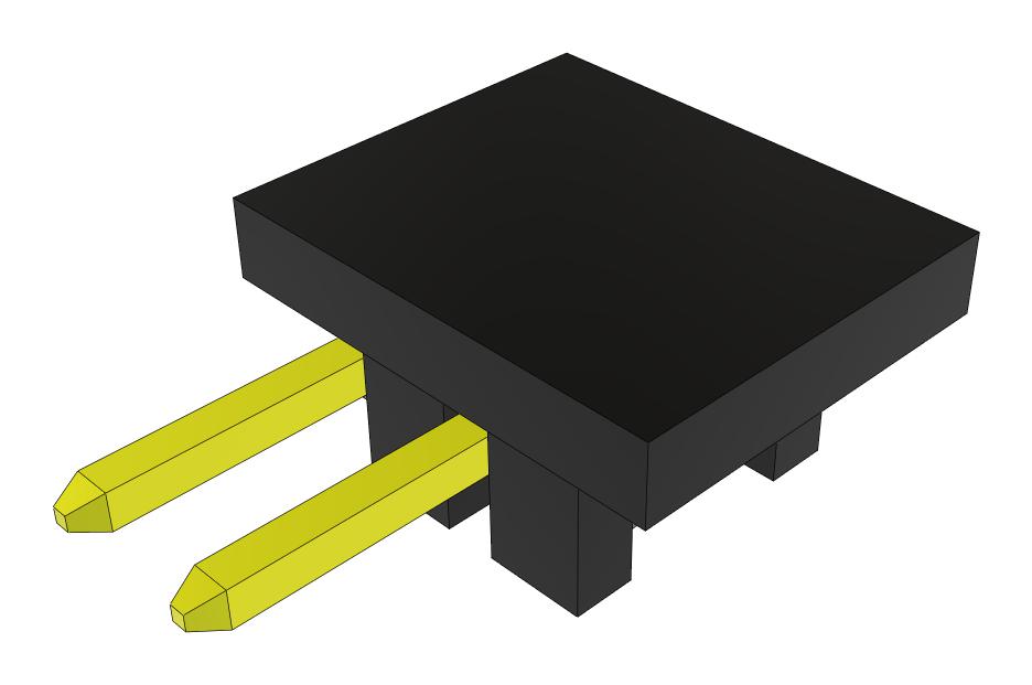 Samtec Tsm-102-01-S-Sh-P-Fr Connector, R/a Hdr, 2Pos, 1Row, 2.54mm, Smt