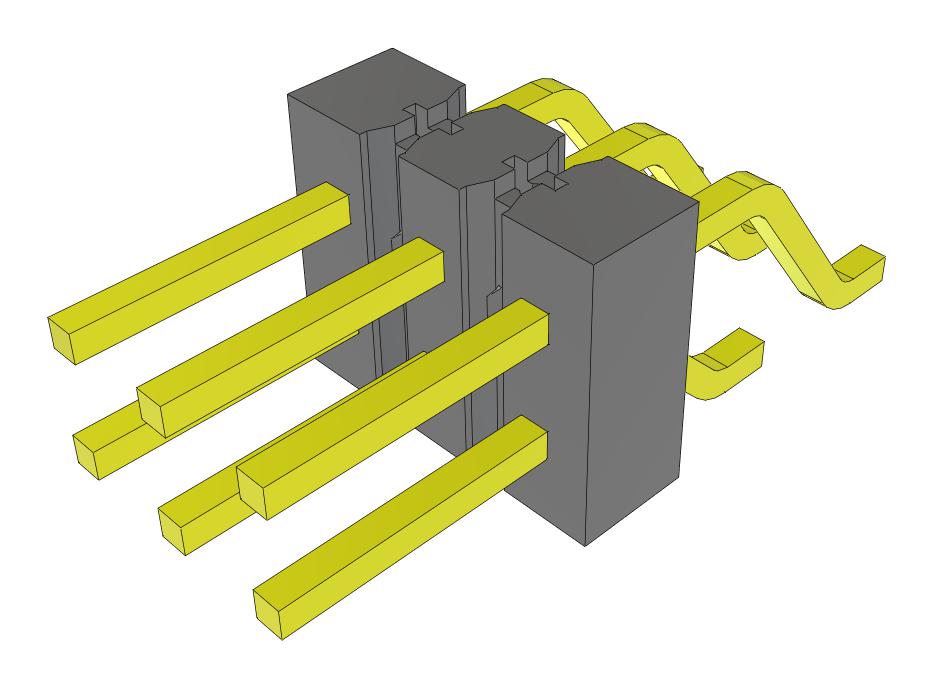 Samtec Tsm-103-01-L-Dh-Fr Connector, R/a Hdr, 6Pos, 2Row, 2.54mm, Smt