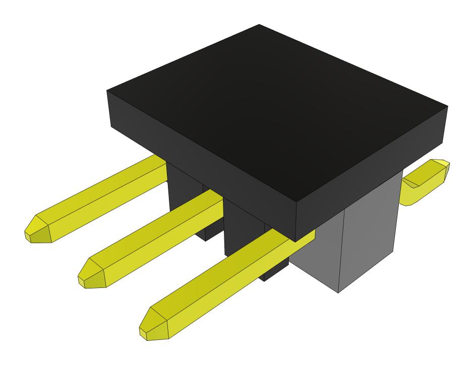 Samtec Tsm-103-01-Sm-Sh-P-Fr Connector, R/a Hdr, 3Pos, 1Row, 2.54mm, Smt