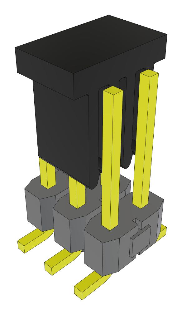 Samtec Tsm-103-02-F-Dv-A-P-Fr Connector, Header, 6Pos, 2Row, 2.54mm, Smt