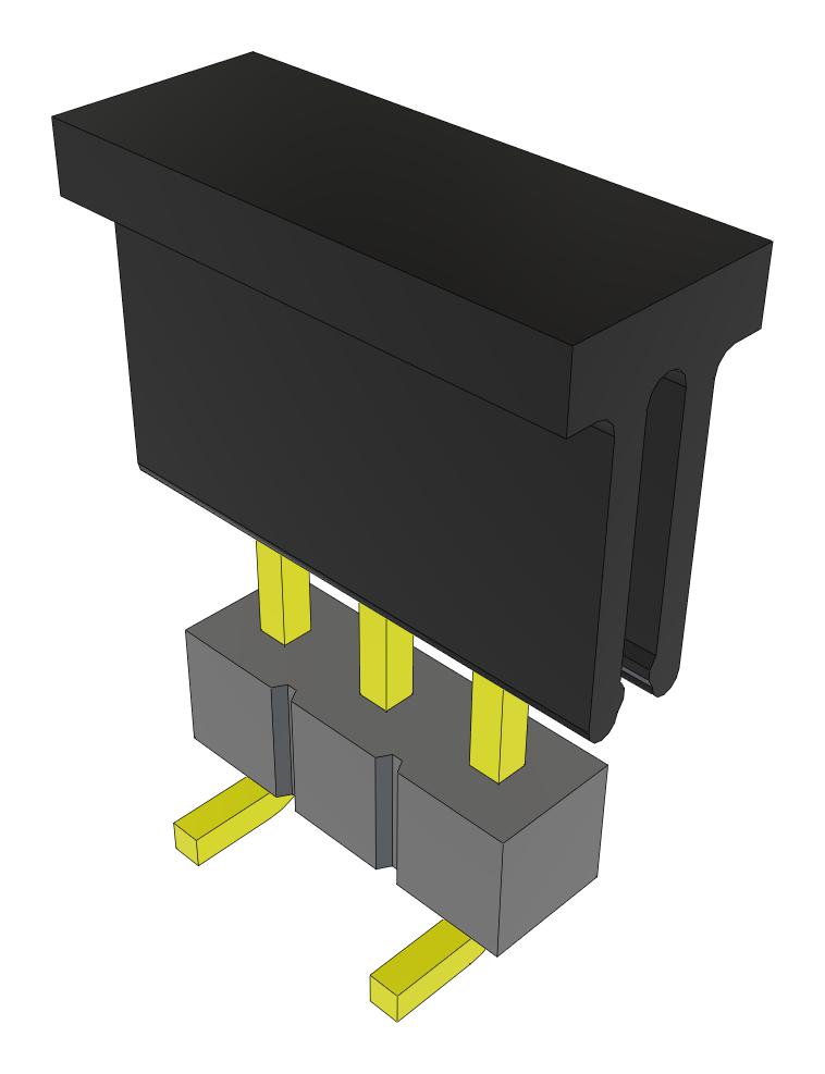 Samtec Tsm-103-02-F-Sv-P-Fr Connector, Header, 3Pos, 1Row, 2.54mm, Smt