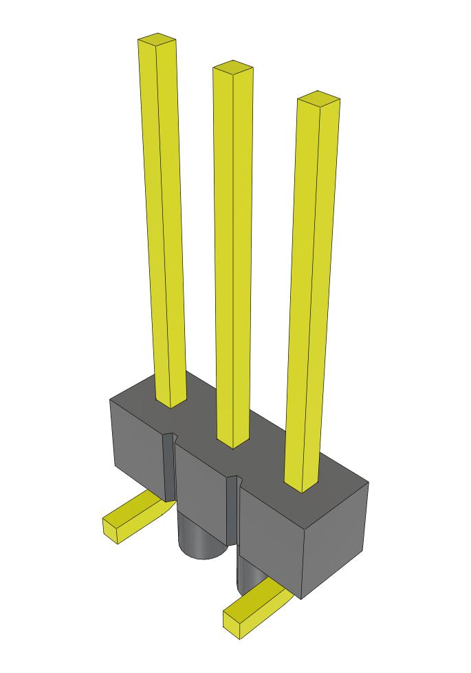 Samtec Tsm-103-03-S-Sv-A-Fr Connector, Header, 3Pos, 1Row, 2.54mm, Smt