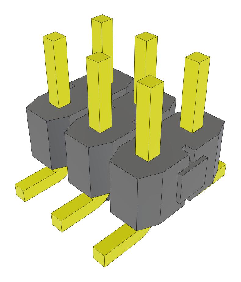 Samtec Tsm-103-04-L-Dv-A-Fr Connector, Header, 6Pos, 2Row, 2.54mm, Smt