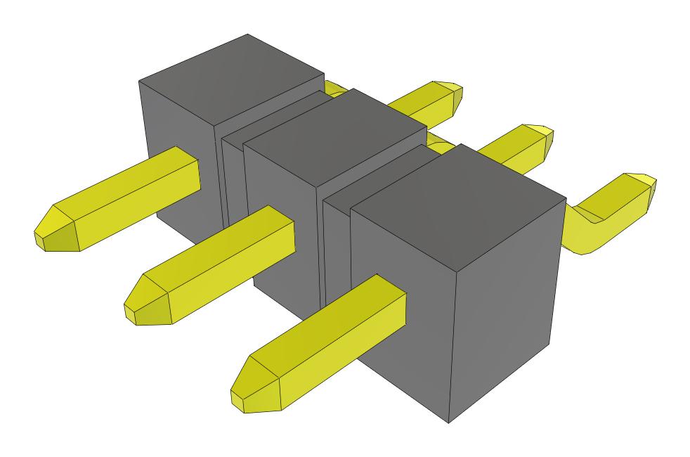 Samtec Tsm-103-04-L-Sh-Fr Connector, R/a Hdr, 3Pos, 1Row, 2.54mm, Smt