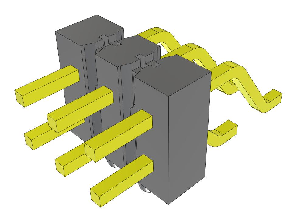 Samtec Tsm-103-04-T-Dh-A-Fr Connector, R/a Hdr, 6Pos, 2Row, 2.54mm, Smt