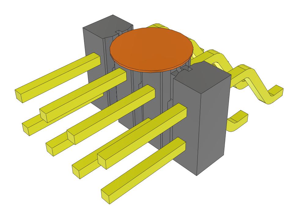 Samtec Tsm-104-01-F-Dh-K-Fr Connector, R/a Hdr, 8Pos, 2Row, 2.54mm, Smt