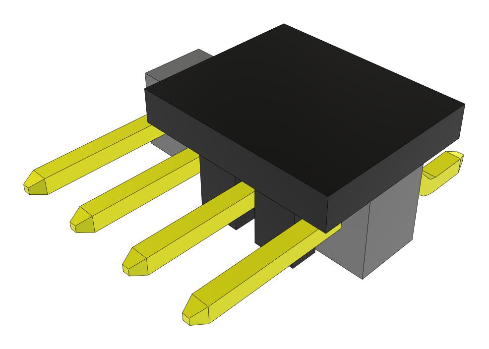 Samtec Tsm-104-01-F-Sh-P-Fr Connector, R/a Hdr, 4Pos, 1Row, 2.54mm, Smt