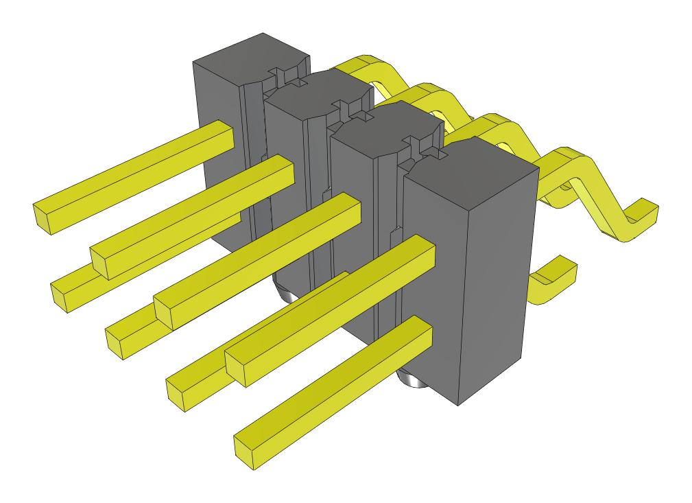 Samtec Tsm-104-01-T-Dh-A-Fr Connector, R/a Hdr, 8Pos, 2Row, 2.54mm, Smt