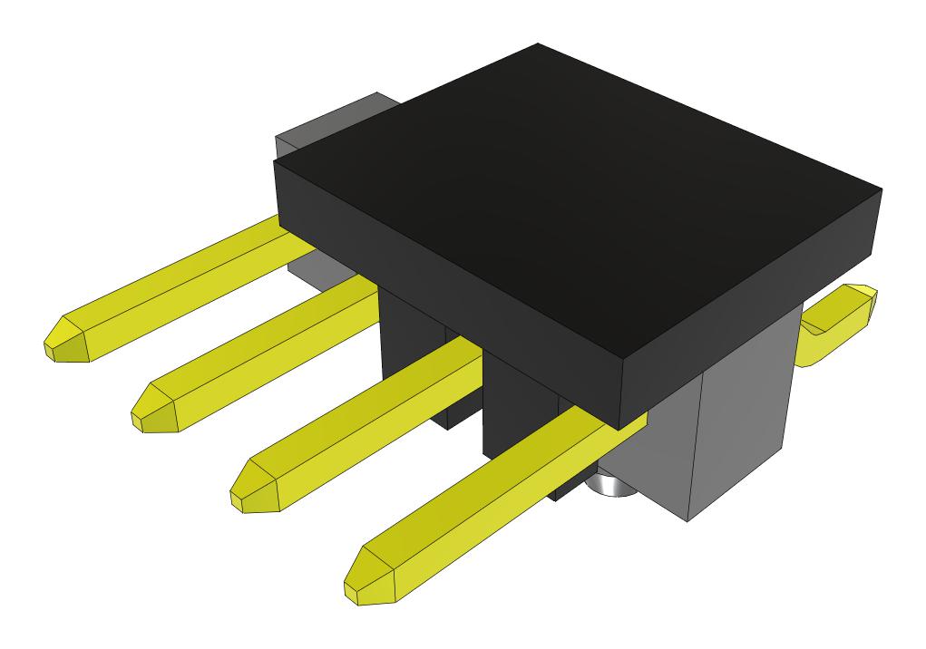 Samtec Tsm-104-01-T-Sh-A-P-Fr Connector, R/a Hdr, 4Pos, 1Row, 2.54mm, Smt