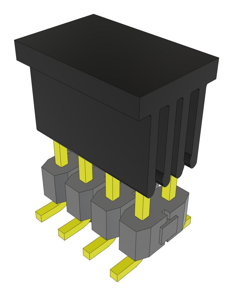 Samtec Tsm-104-02-L-Dv-A-P-Fr Connector, Header, 8Pos, 2Row, 2.54mm, Smt