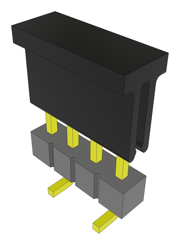 Samtec Tsm-104-02-L-Sv-P-Fr Connector, Header, 4Pos, 1Row, 2.54mm, Smt