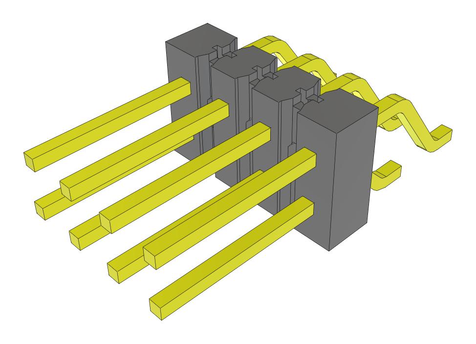 Samtec Tsm-104-02-S-Dh-Fr Connector, R/a Hdr, 8Pos, 2Row, 2.54mm, Smt