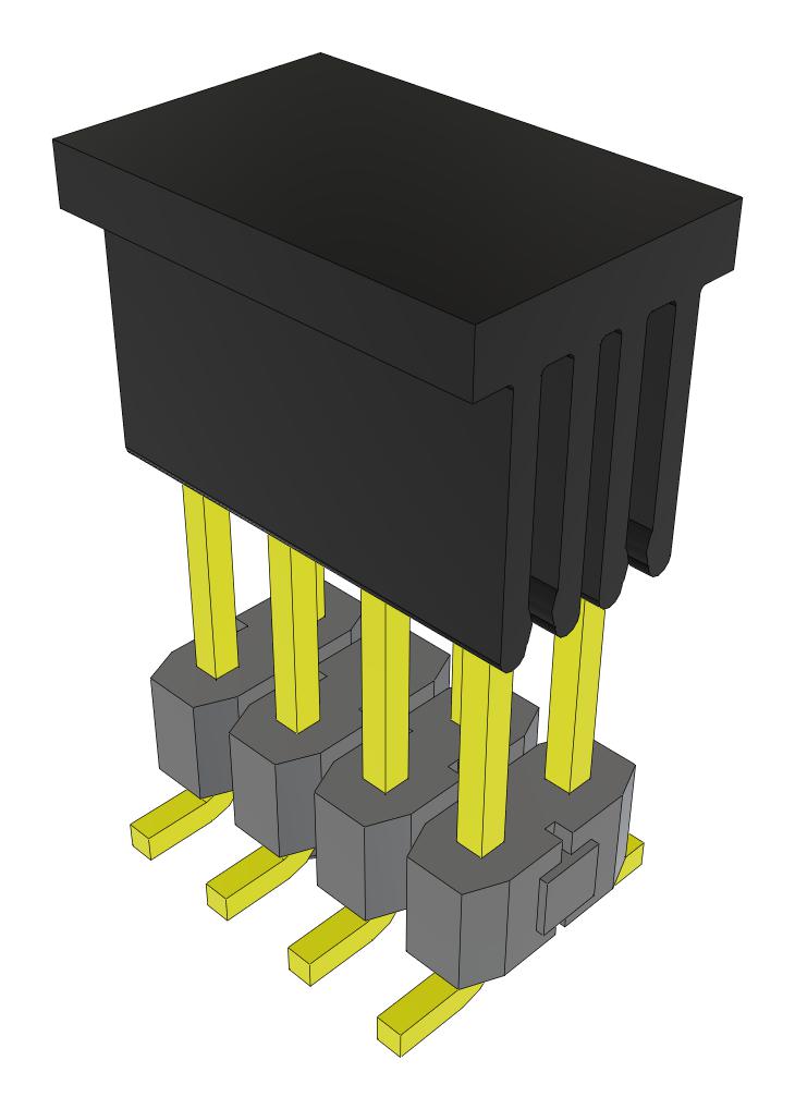 Samtec Tsm-104-03-L-Dv-A-P-Fr Connector, Header, 8Pos, 2Row, 2.54mm, Smt