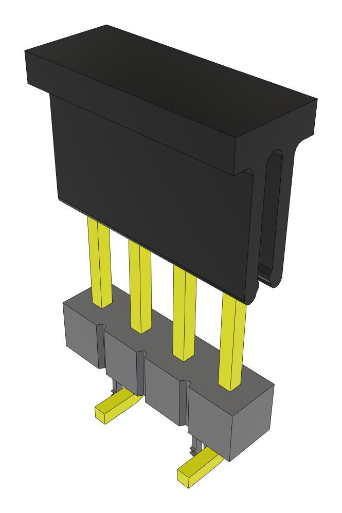 Samtec Tsm-104-03-S-Sv-Lc-P-Fr Connector, Header, 4Pos, 1Row, 2.54mm, Smt