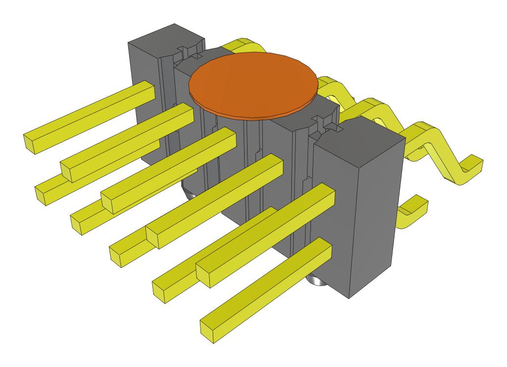 Samtec Tsm-105-01-F-Dh-A-K-Fr Connector, R/a Hdr, 10Pos, 2Row, 2.54mm, Smt