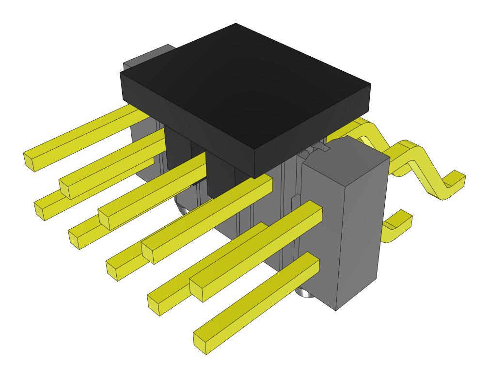 Samtec Tsm-105-01-F-Dh-A-P-Fr Connector, R/a Hdr, 10Pos, 2Row, 2.54mm, Smt