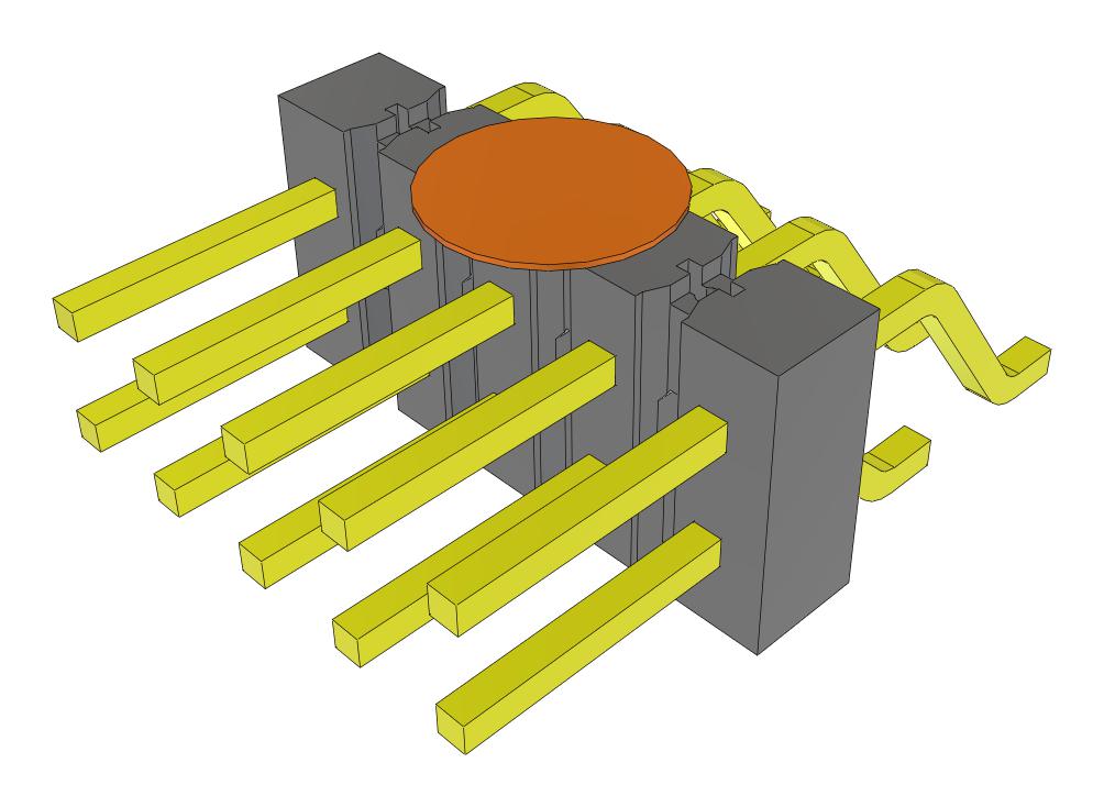 Samtec Tsm-105-01-F-Dh-K-Fr Connector, R/a Hdr, 10Pos, 2Row, 2.54mm, Smt