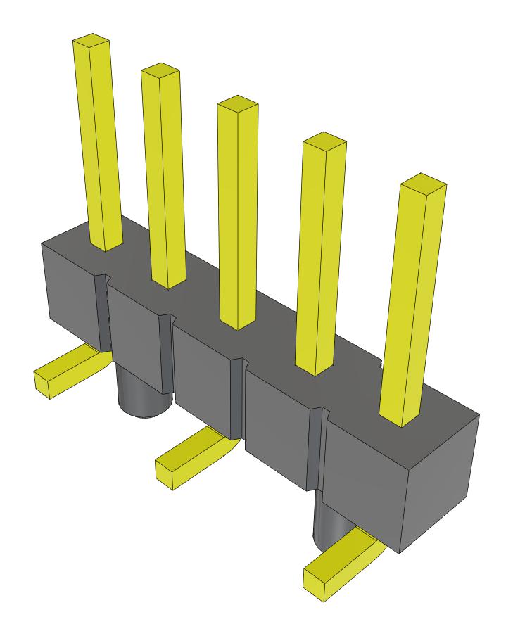 Samtec Tsm-105-01-F-Sv-A-Fr Connector, Header, 5Pos, 1Row, 2.54mm, Smt