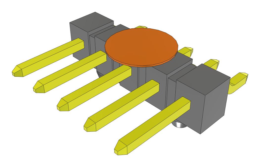 Samtec Tsm-105-01-L-Sh-A-K-Fr Connector, R/a Hdr, 5Pos, 1Row, 2.54mm, Smt