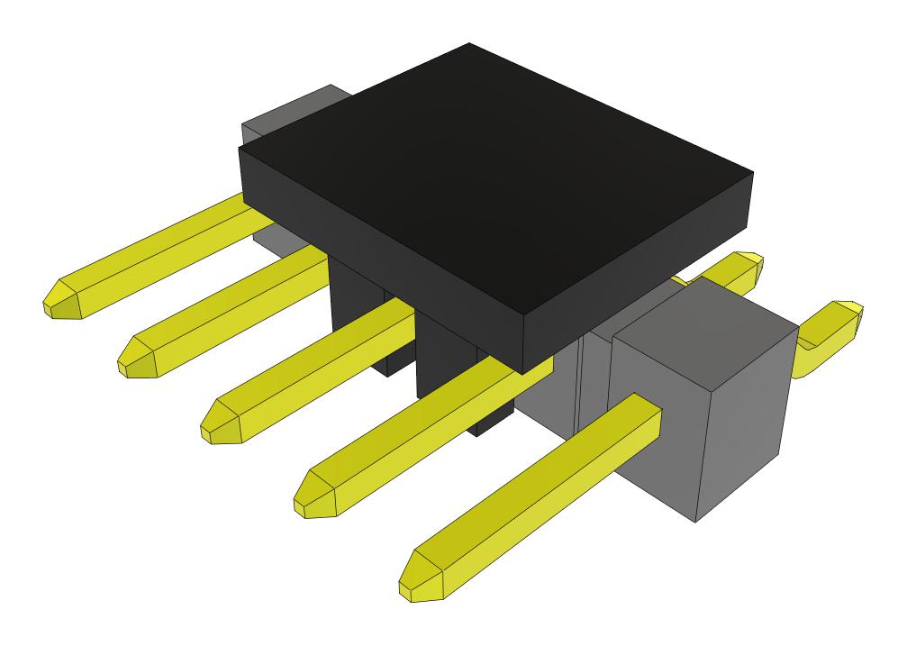 Samtec Tsm-105-01-T-Sh-P-Fr Connector, R/a Hdr, 5Pos, 1Row, 2.54mm, Smt