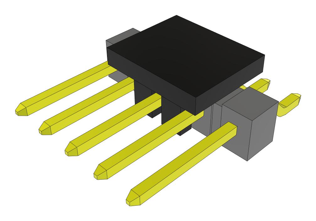 Samtec Tsm-105-02-L-Sh-P-Fr Connector, R/a Hdr, 5Pos, 1Row, 2.54mm, Smt