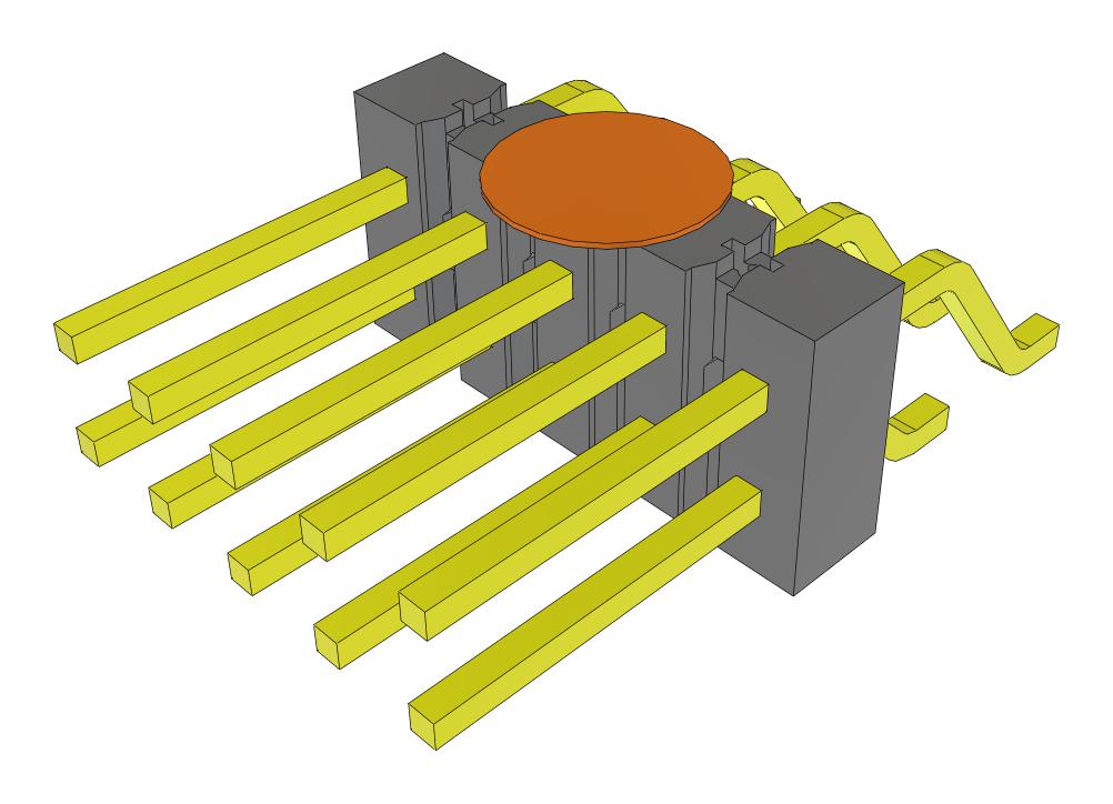 Samtec Tsm-105-02-T-Dh-K-Fr Connector, R/a Hdr, 10Pos, 2Row, 2.54mm, Smt