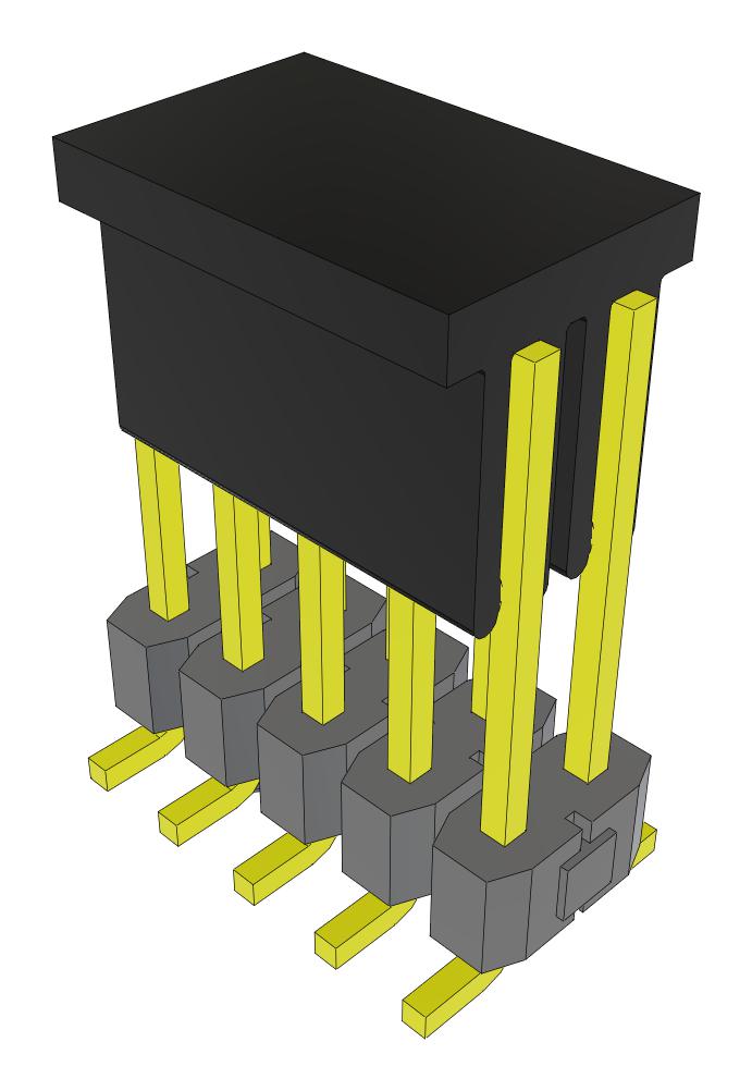 Samtec Tsm-105-03-F-Dv-A-P-Fr Connector, Header, 10Pos, 2Row, 2.54mm, Smt