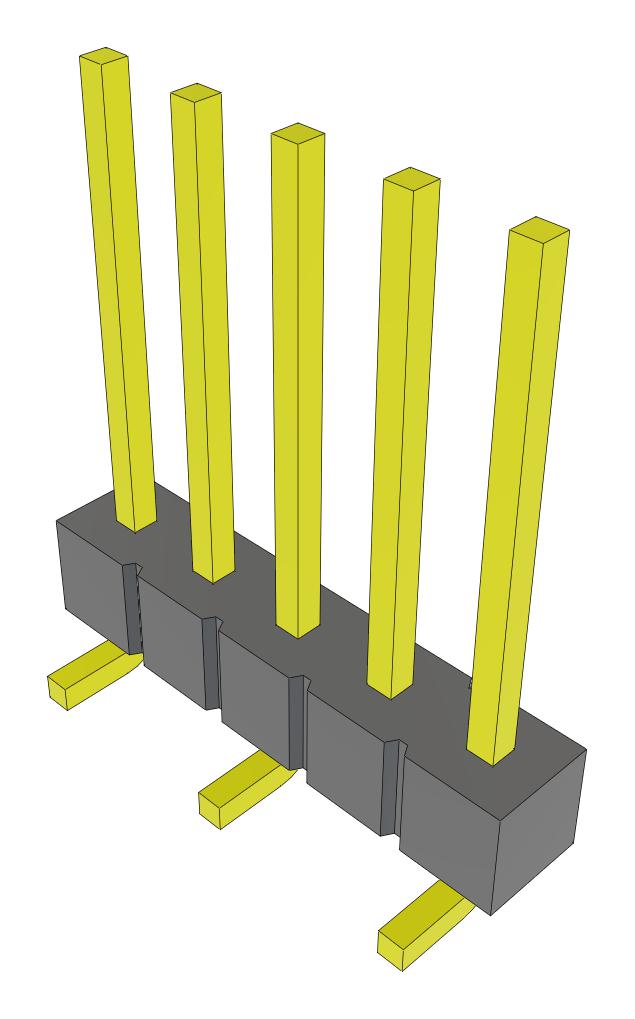 Samtec Tsm-105-03-S-Sv-Fr Connector, Header, 5Pos, 1Row, 2.54mm, Smt