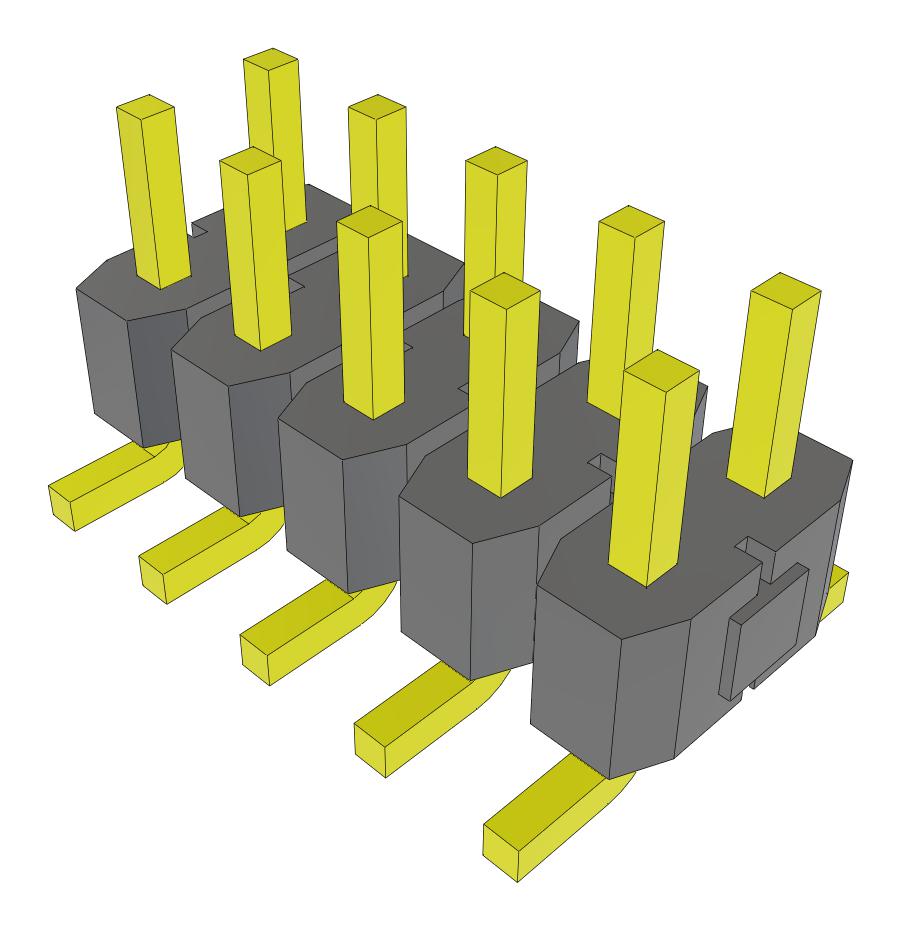 Samtec Tsm-105-04-L-Dv-Fr Connector, Header, 10Pos, 2Row, 2.54mm, Smt