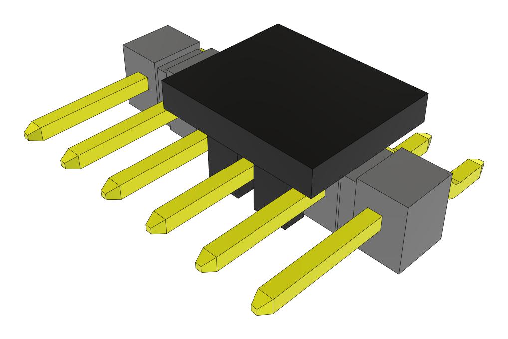 Samtec Tsm-106-01-F-Sh-P-Fr Connector, R/a Hdr, 6Pos, 1Row, 2.54mm, Smt