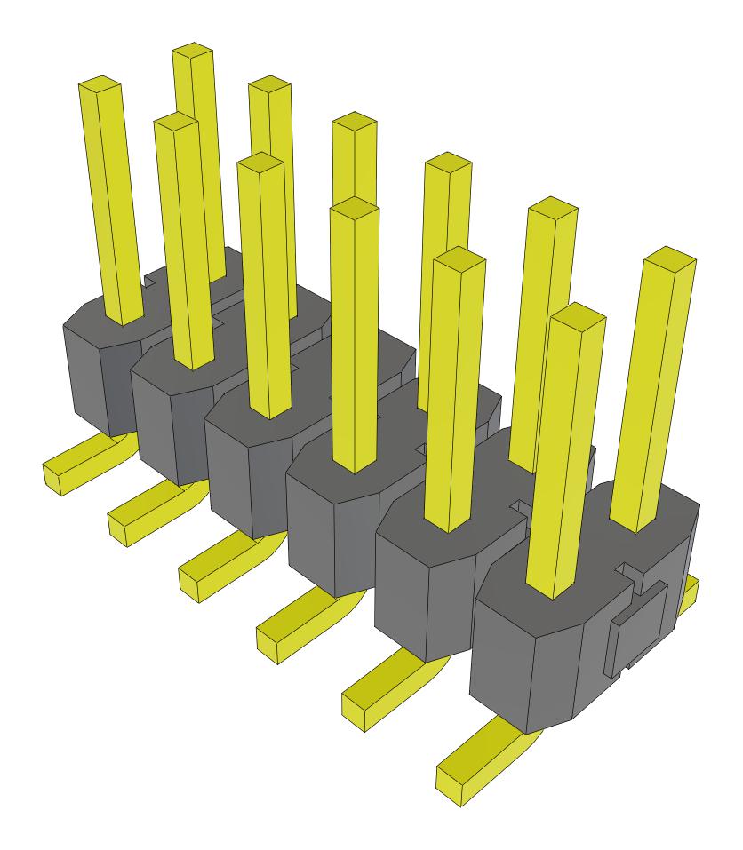 Samtec Tsm-106-01-S-Dv-Fr Connector, Header, 12Pos, 2Row, 2.54mm, Smt