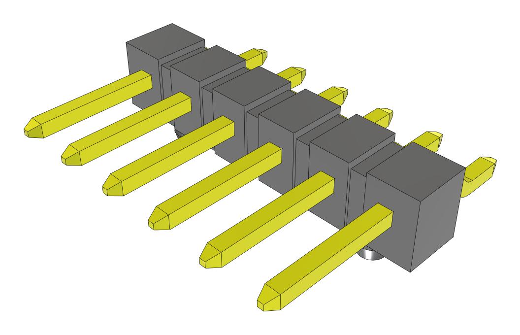 Samtec Tsm-106-01-T-Sh-A-Fr Connector, R/a Hdr, 6Pos, 1Row, 2.54mm, Smt