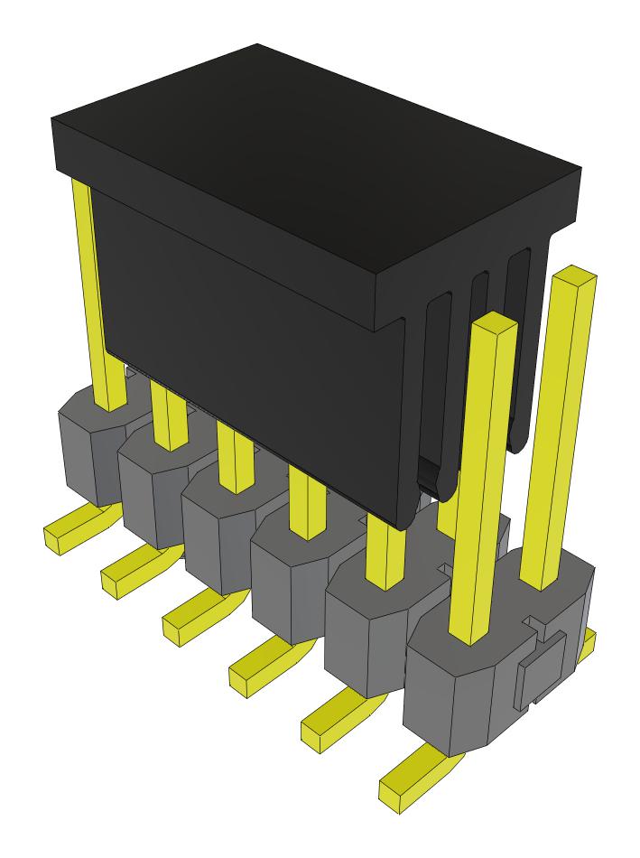 Samtec Tsm-106-02-F-Dv-A-P-Fr Connector, Header, 12Pos, 2Row, 2.54mm, Smt