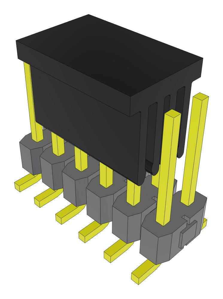 Samtec Tsm-106-02-L-Dv-P-Fr Connector, Header, 12Pos, 2Row, 2.54mm, Smt