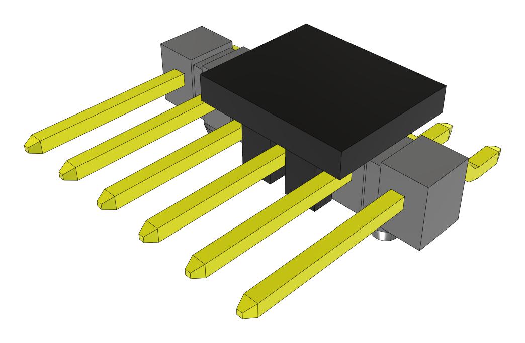 Samtec Tsm-106-02-L-Sh-A-P-Fr Connector, R/a Hdr, 6Pos, 1Row, 2.54mm, Smt