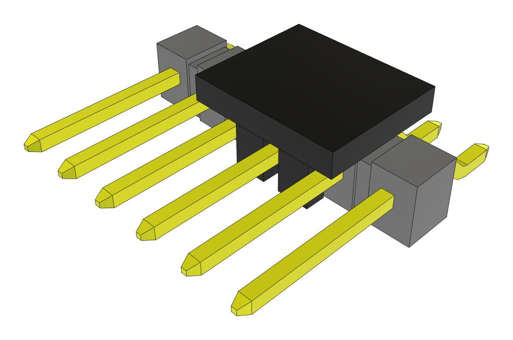 Samtec Tsm-106-02-L-Sh-P-Fr Connector, R/a Hdr, 6Pos, 1Row, 2.54mm, Smt