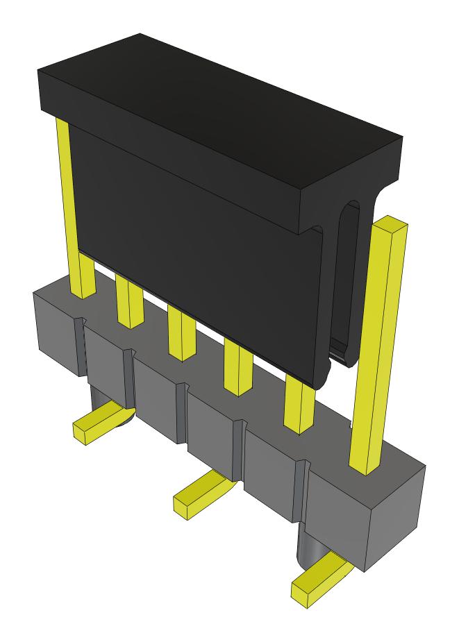 Samtec Tsm-106-02-L-Sv-A-P-Fr Connector, Header, 6Pos, 1Row, 2.54mm, Smt