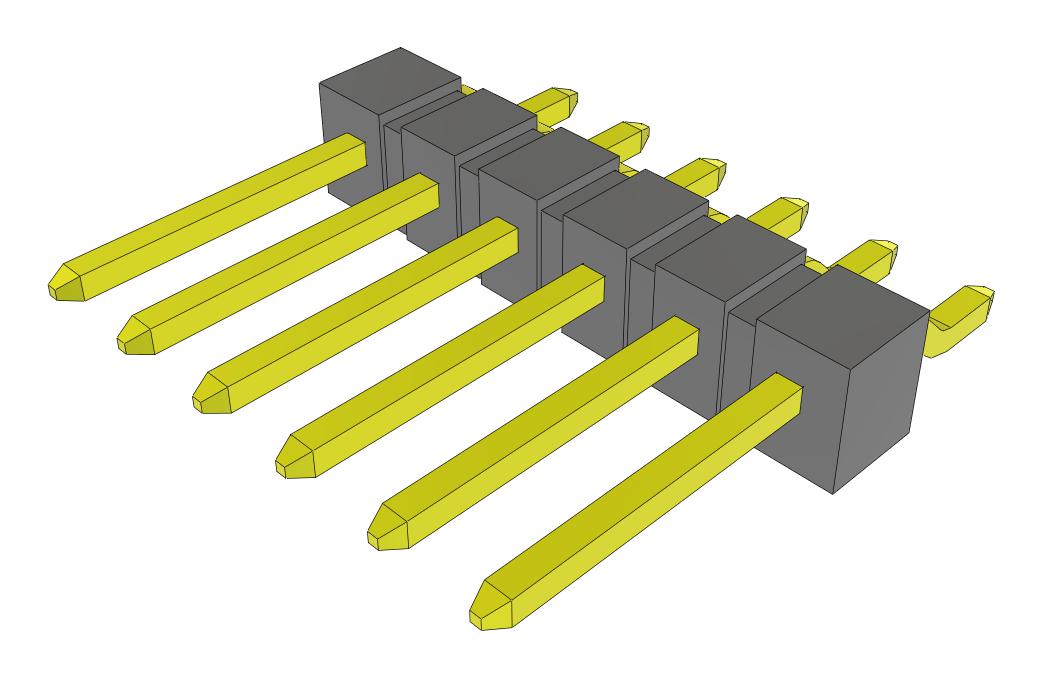 Samtec Tsm-106-02-S-Sh-Fr Connector, R/a Hdr, 6Pos, 1Row, 2.54mm, Smt