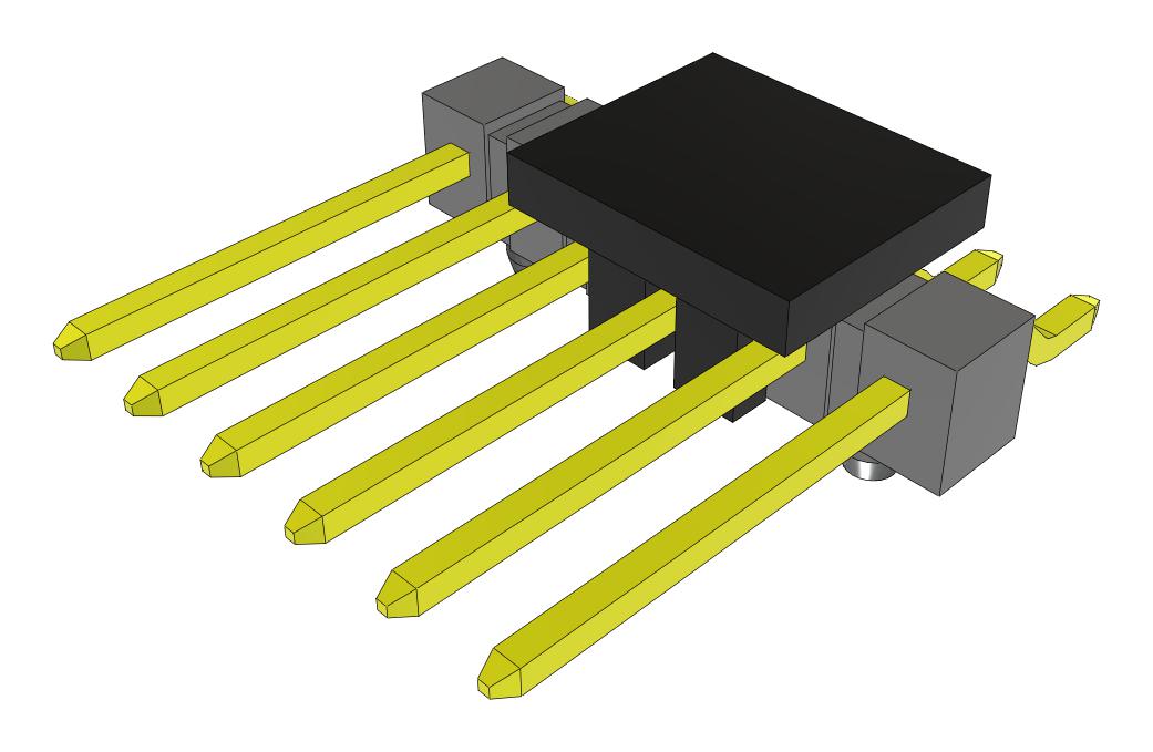 Samtec Tsm-106-03-L-Sh-A-P-Fr Connector, R/a Hdr, 6Pos, 1Row, 2.54mm, Smt