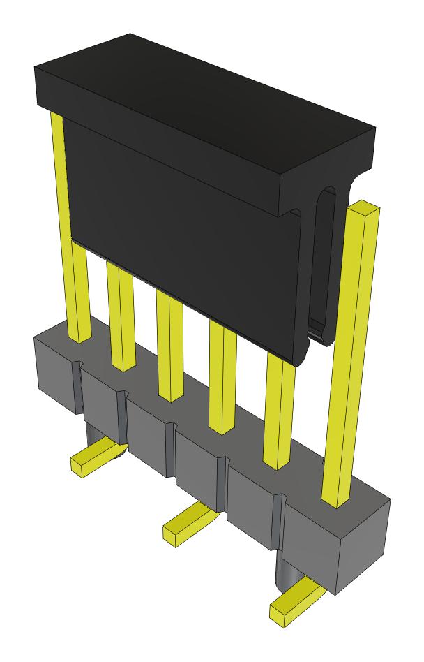 Samtec Tsm-106-03-L-Sv-A-P-Fr Connector, Header, 6Pos, 1Row, 2.54mm, Smt