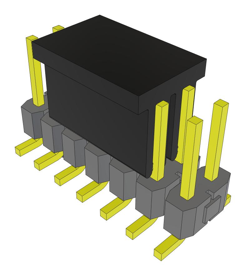 Samtec Tsm-107-01-F-Dv-A-P-Fr Connector, Header, 14Pos, 2Row, 2.54mm, Smt