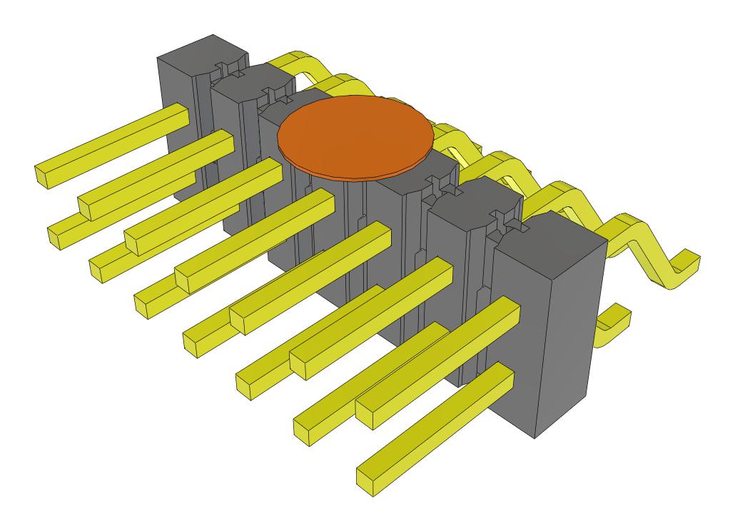 Samtec Tsm-107-01-L-Dh-K-Fr Connector, R/a Hdr, 14Pos, 2Row, 2.54mm, Smt