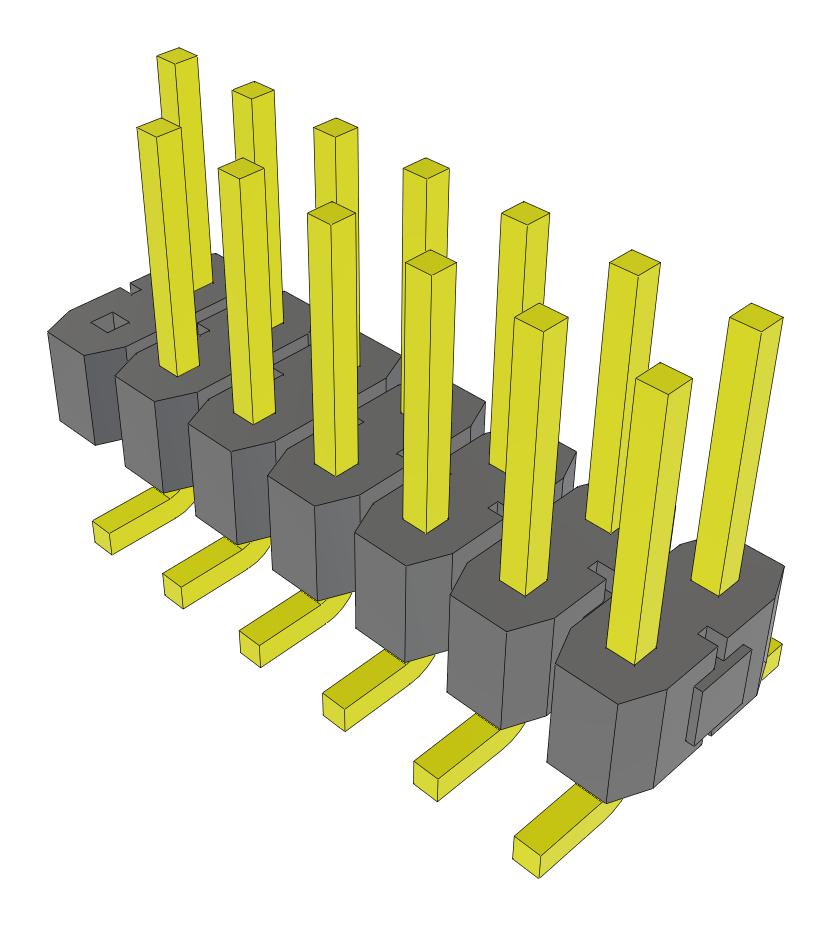 Samtec Tsm-107-01-S-Dv-001-Fr Connector, Header, 14Pos, 2Row, 2.54mm, Smt