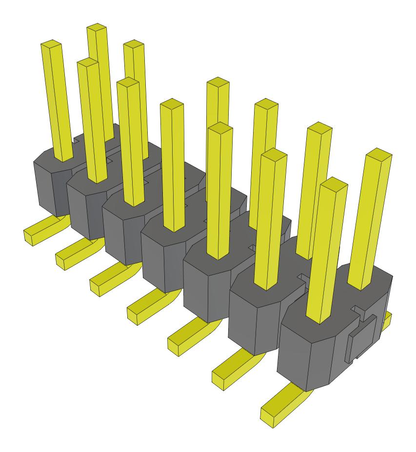 Samtec Tsm-107-01-S-Dv-006-Fr Connector, Header, 14Pos, 2Row, 2.54mm, Smt