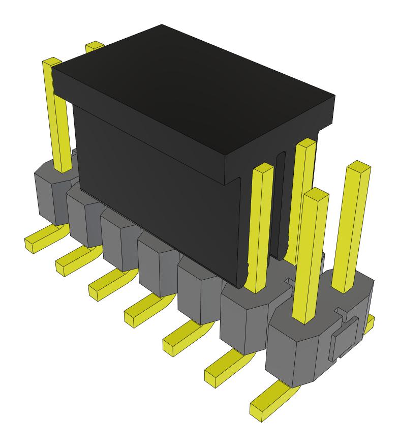 Samtec Tsm-107-01-S-Dv-Lc-P-Fr Connector, Header, 14Pos, 2Row, 2.54mm, Smt