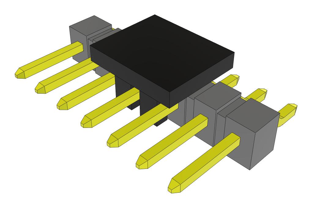 Samtec Tsm-107-01-T-Sh-P-Fr Connector, R/a Hdr, 7Pos, 1Row, 2.54mm, Smt