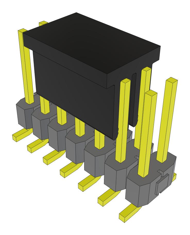 Samtec Tsm-107-02-F-Dv-A-P-Fr Connector, Header, 14Pos, 2Row, 2.54mm, Smt