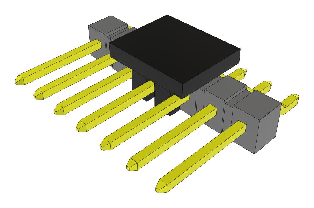 Samtec Tsm-107-02-F-Sh-P-Fr Connector, R/a Hdr, 7Pos, 1Row, 2.54mm, Smt