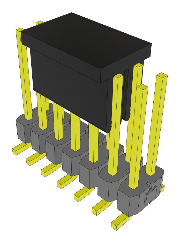 Samtec Tsm-107-03-L-Dv-A-P-Fr Connector, Header, 14Pos, 2Row, 2.54mm, Smt