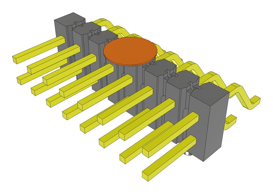 Samtec Tsm-108-01-F-Dh-A-K-Fr Connector, R/a Hdr, 16Pos, 2Row, 2.54mm, Smt